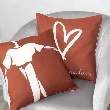  Набор декоративных подушек со съемным чехлом майн+ком 40х40 (см)-2 шт. (RH 24022+RH 24023) SELENA